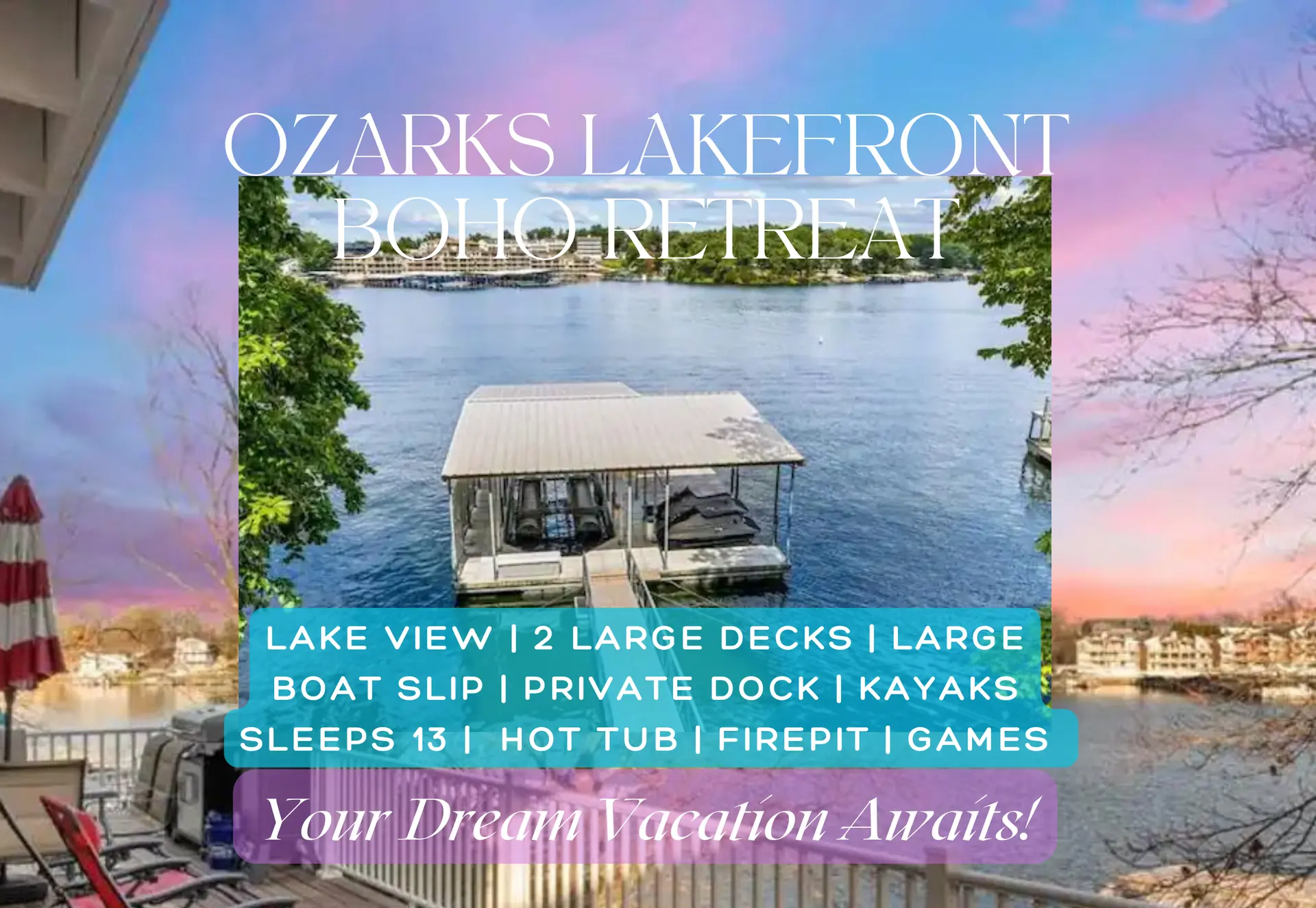 Ozarks Lakefront Winter  Deals - Hot Tub - Firepl