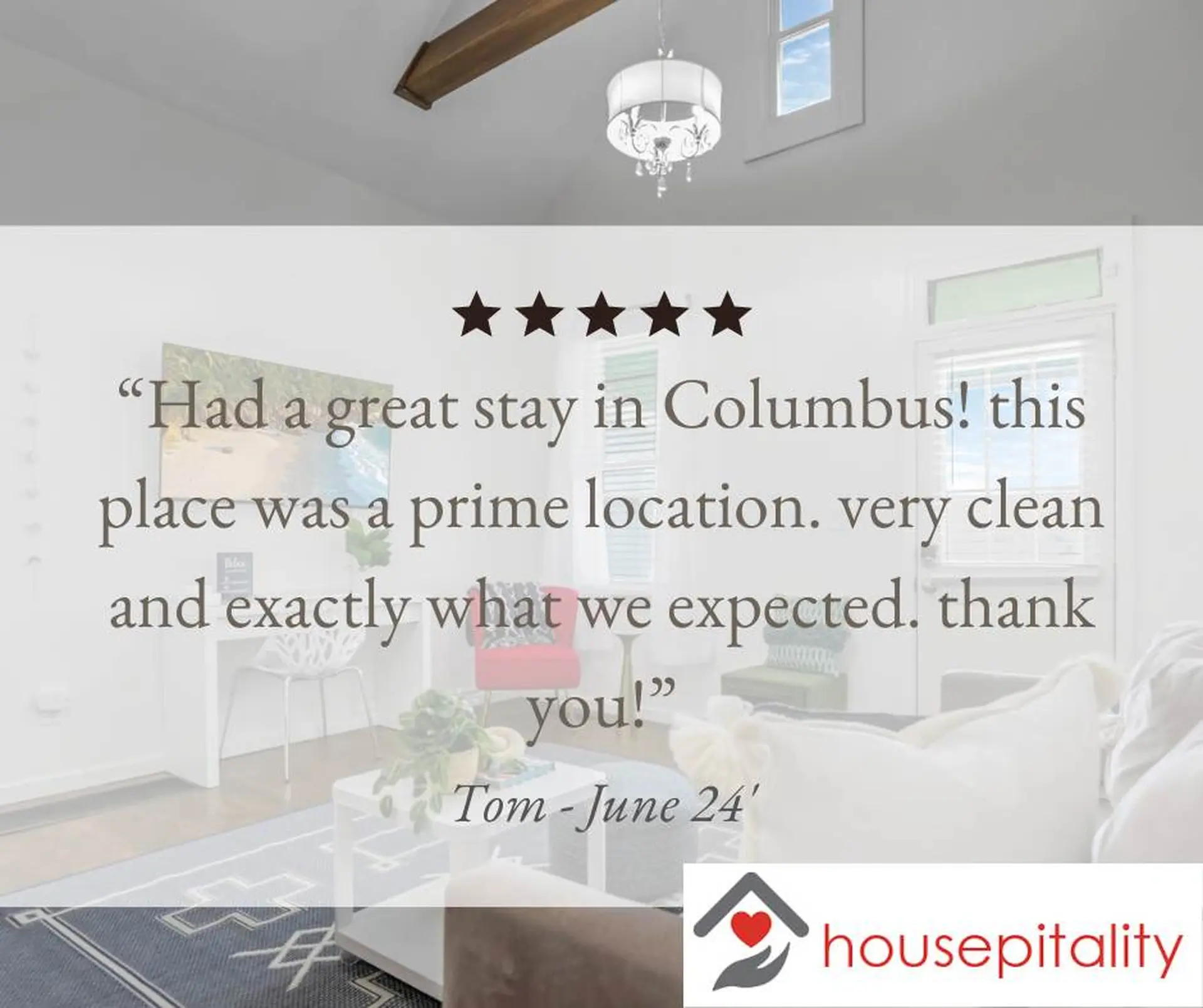 "Had a great stay in Columbus! this place was a prime location. very clean and exactly what we expec
