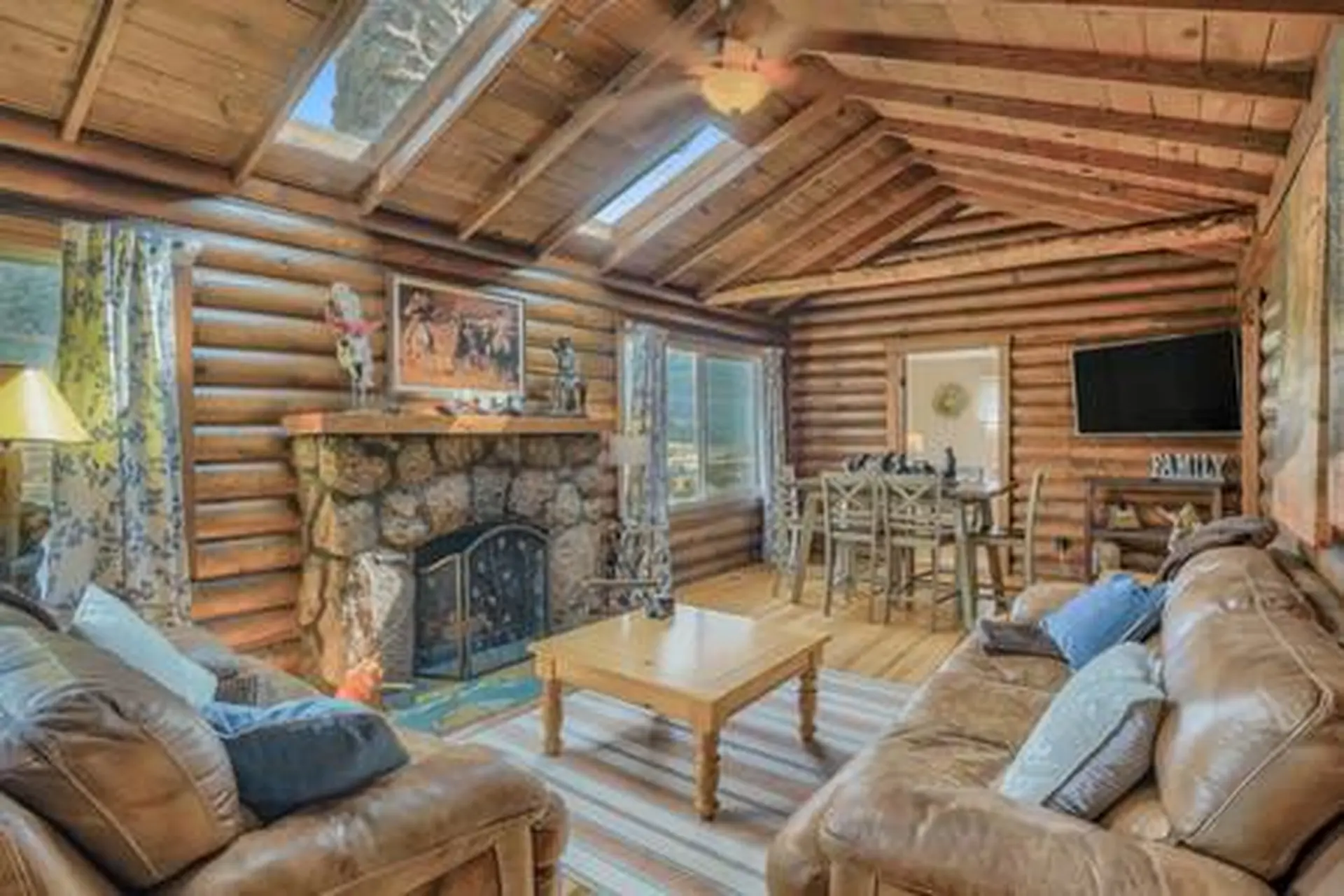 3BD Cowboy Cabin Ω Pikes Peak Mountain Log Cabin