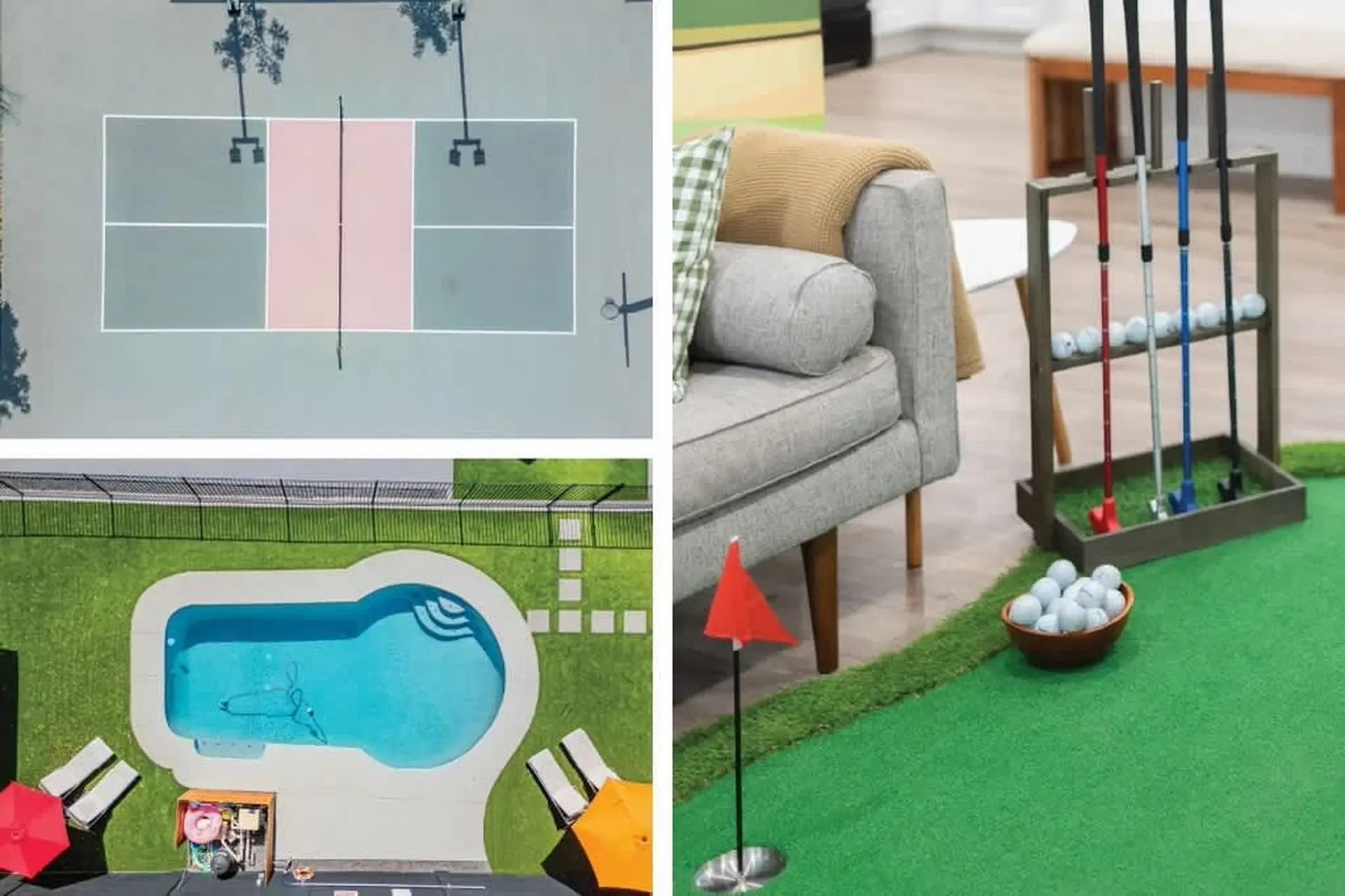 Pickleball | Sparkling Pool | Games | Golf House