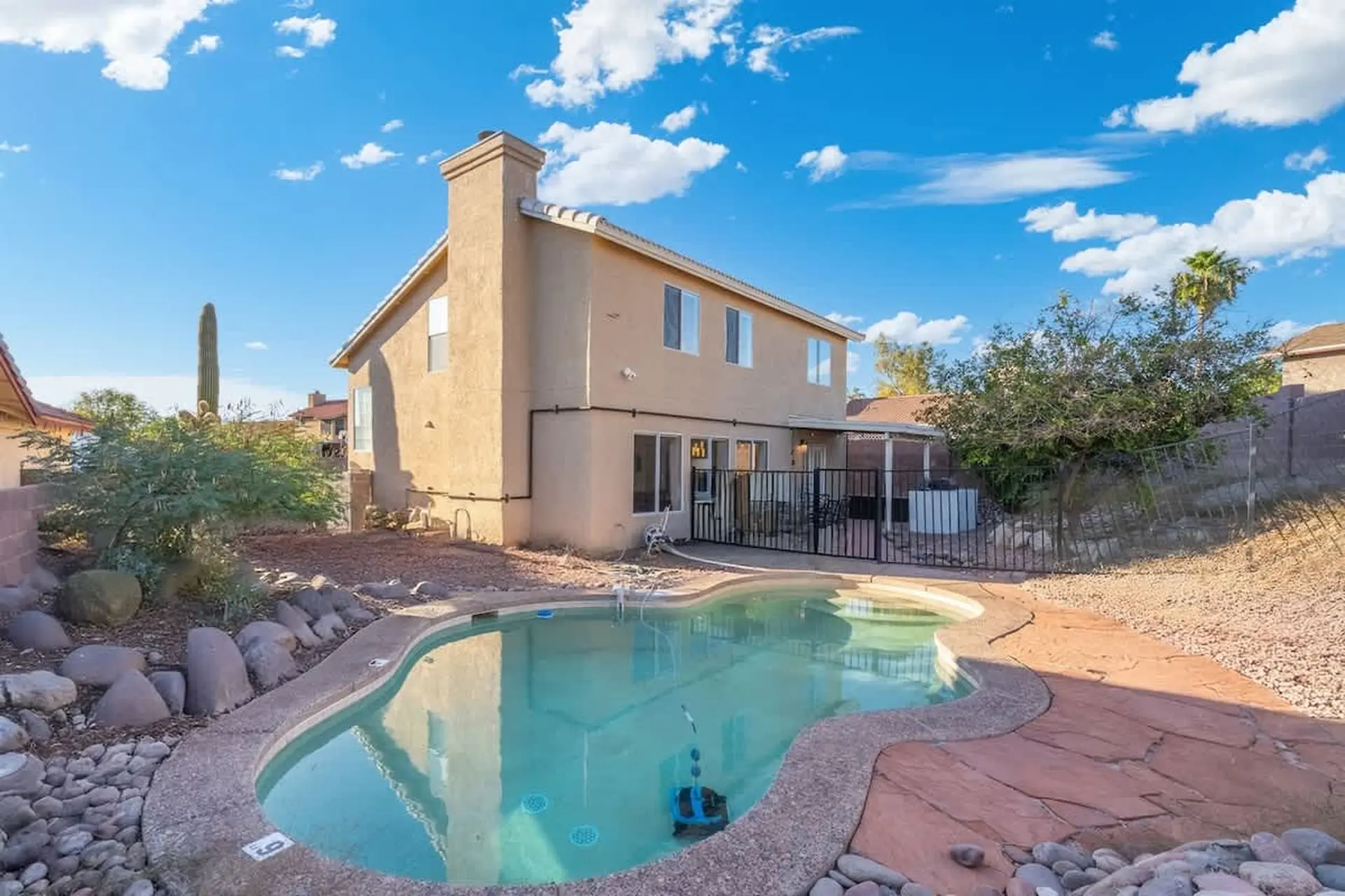 Desert 3BR Escape | Poolside Grill & Chill Spot