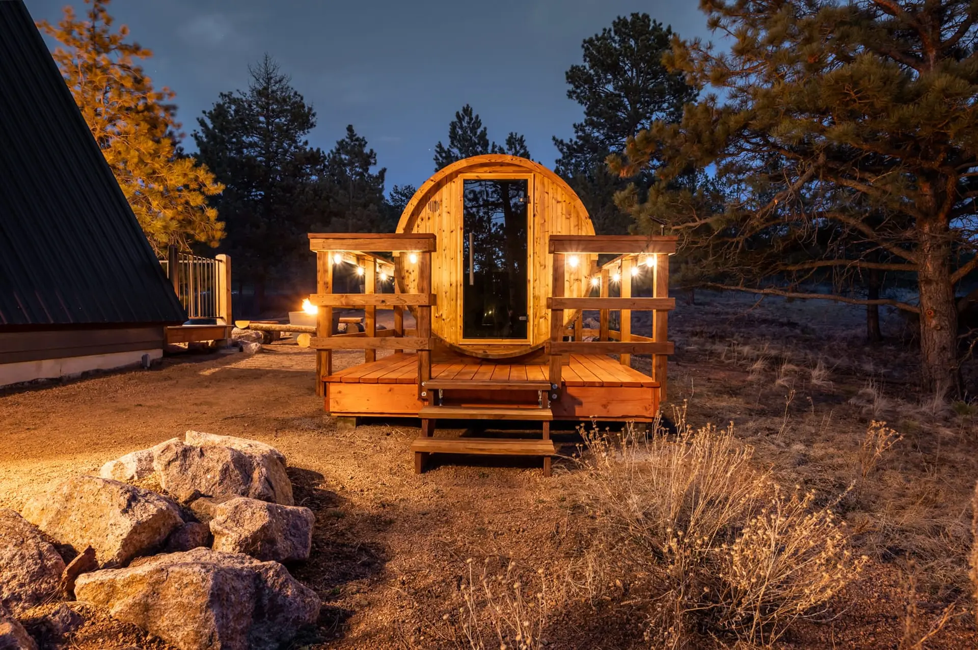 Cozy A-Frame Cabin | King Bed | Sauna | Fire Pit