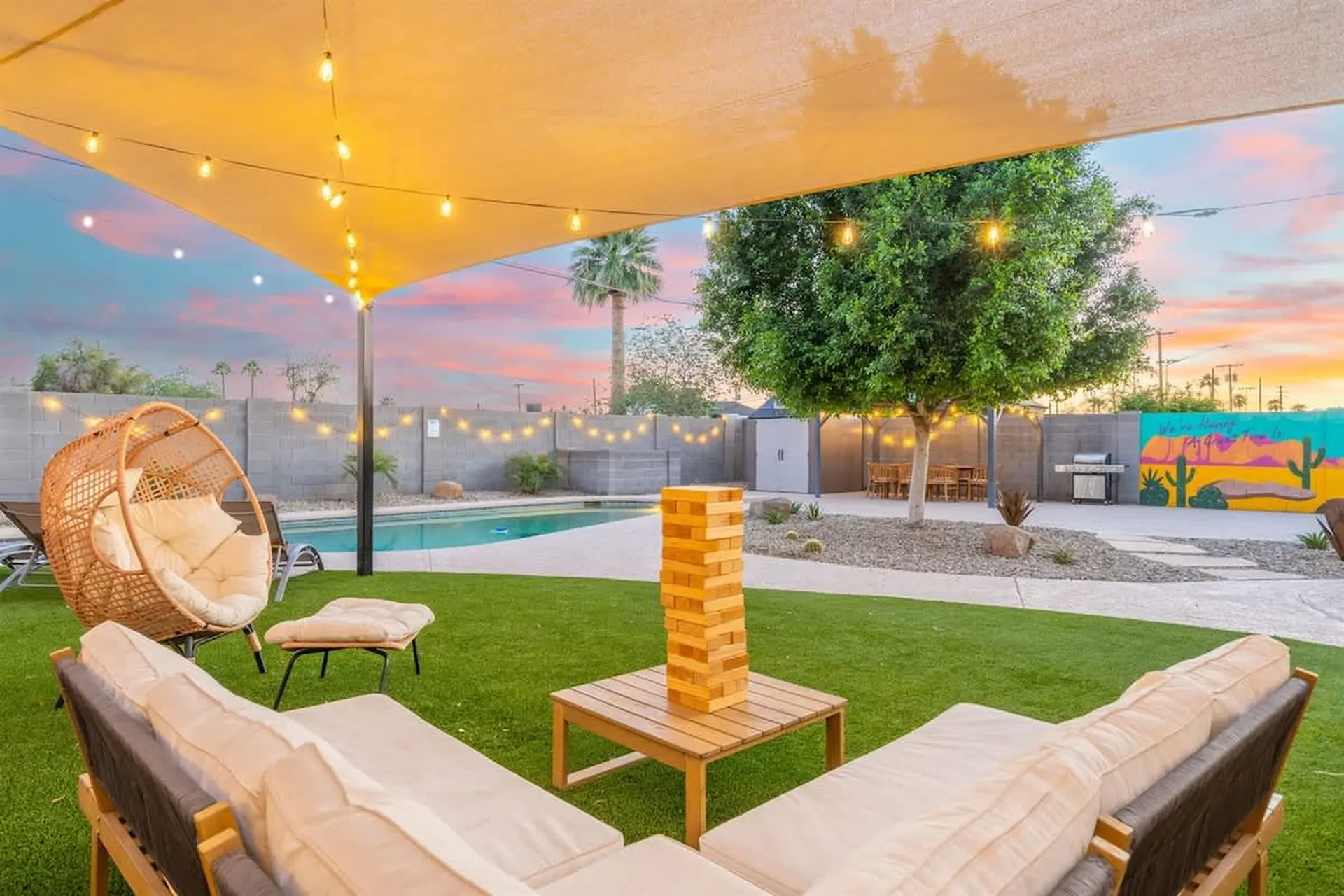 Desert Luxe 5BR | Games | Heated Pool | BBQ Grill