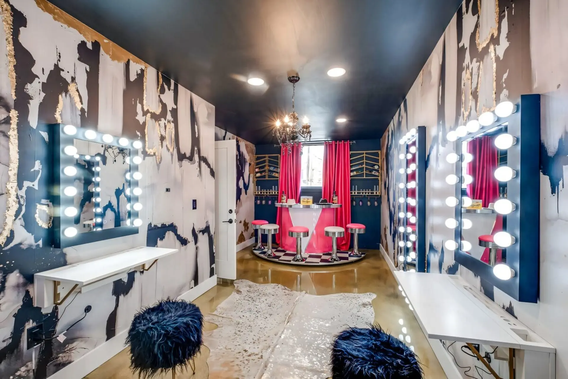 Gulch Glam: Karaoke Stage Makeup Stations & Patios