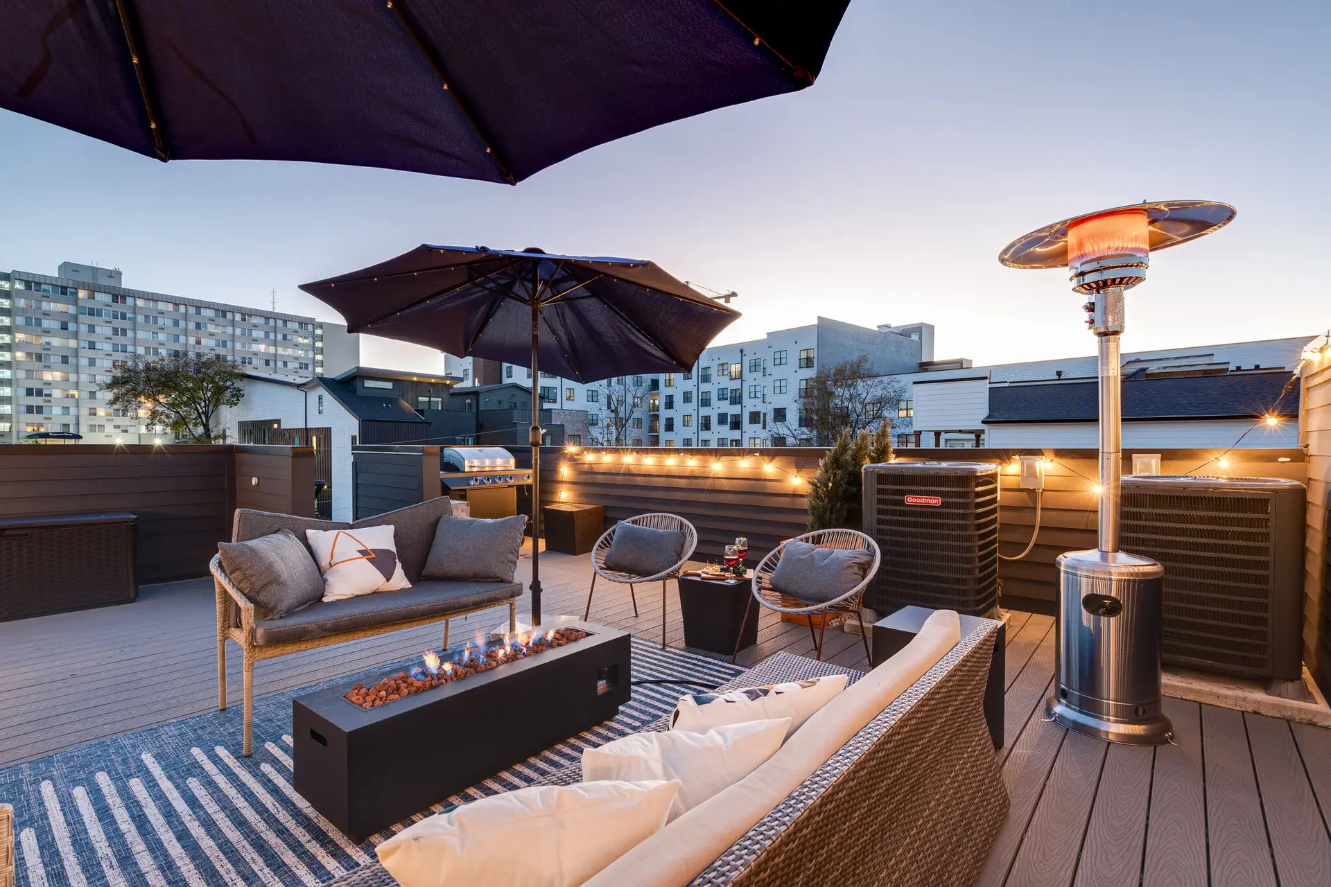 Summer Rooftop Deck Near Gulch Nashville