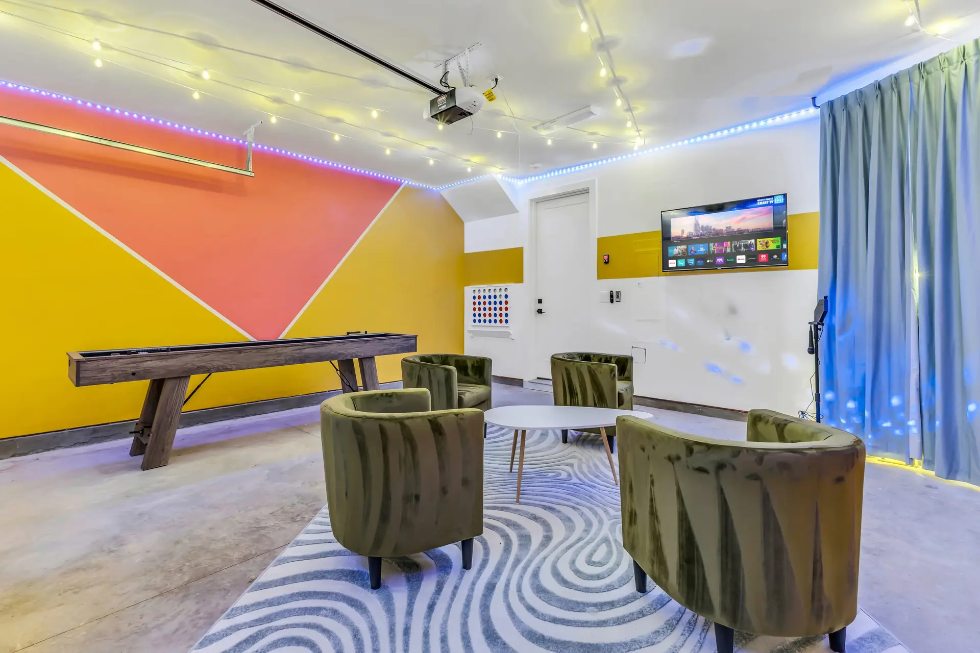 Rooftop Deck + Game Room for Summer Fun