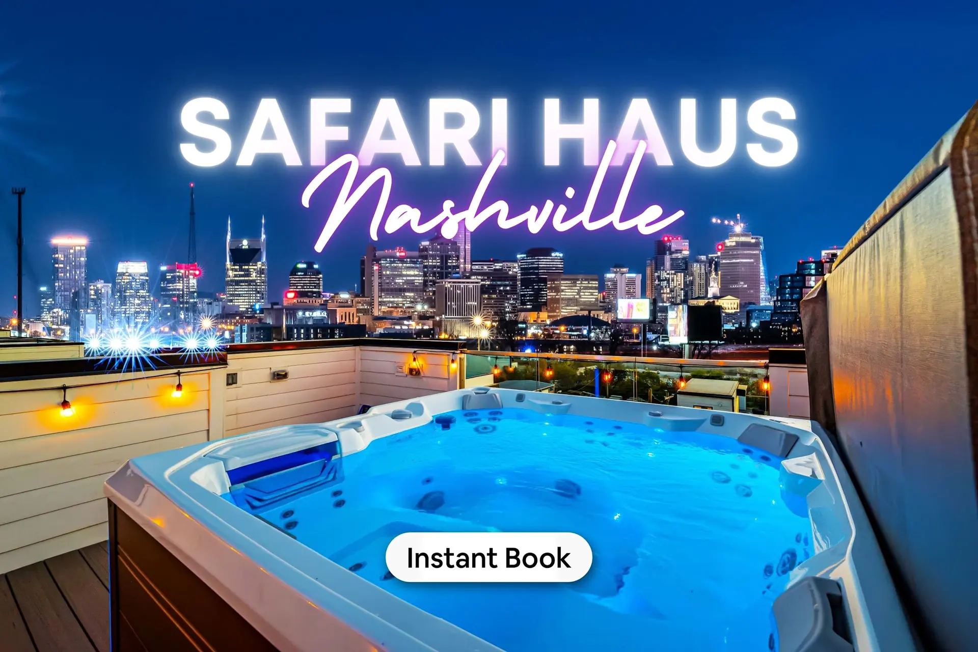 Disco Lounge Hot Tub & Rooftop Downtown Nashville!