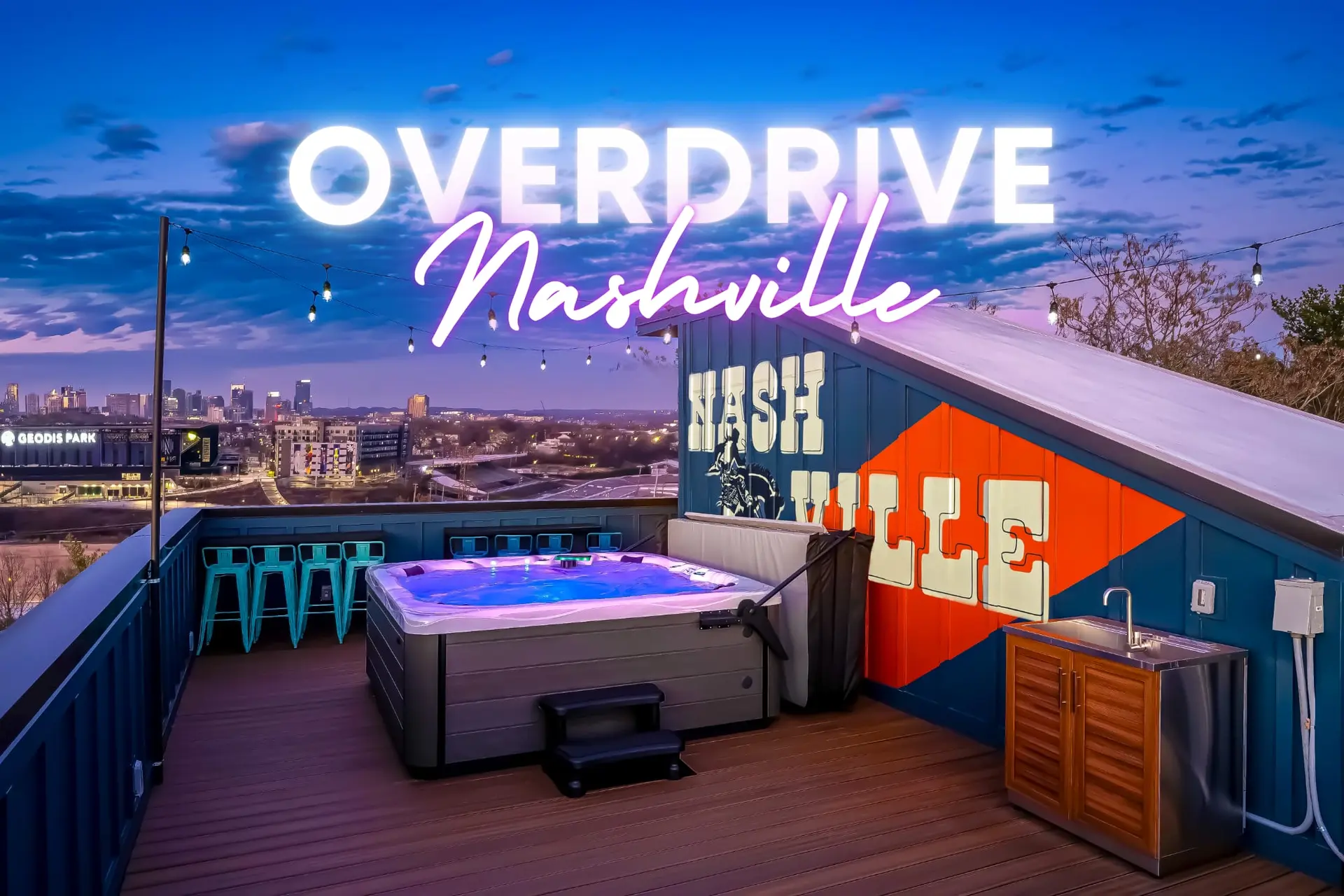 Nashville: Rooftop Deck, Hot Tub, Game Room Luxury