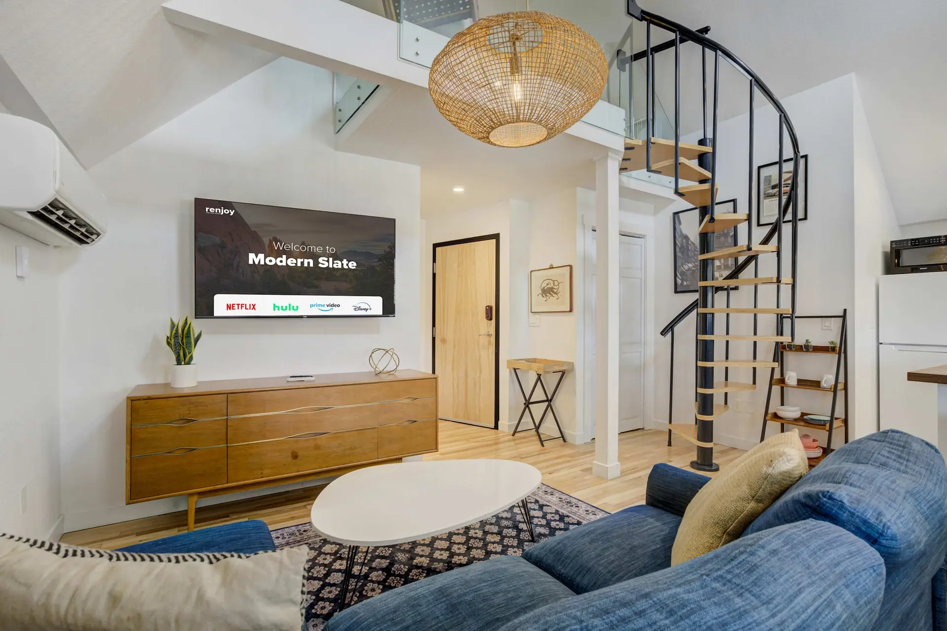 Modern Slate! Stylish Loft w/ Private Balcony