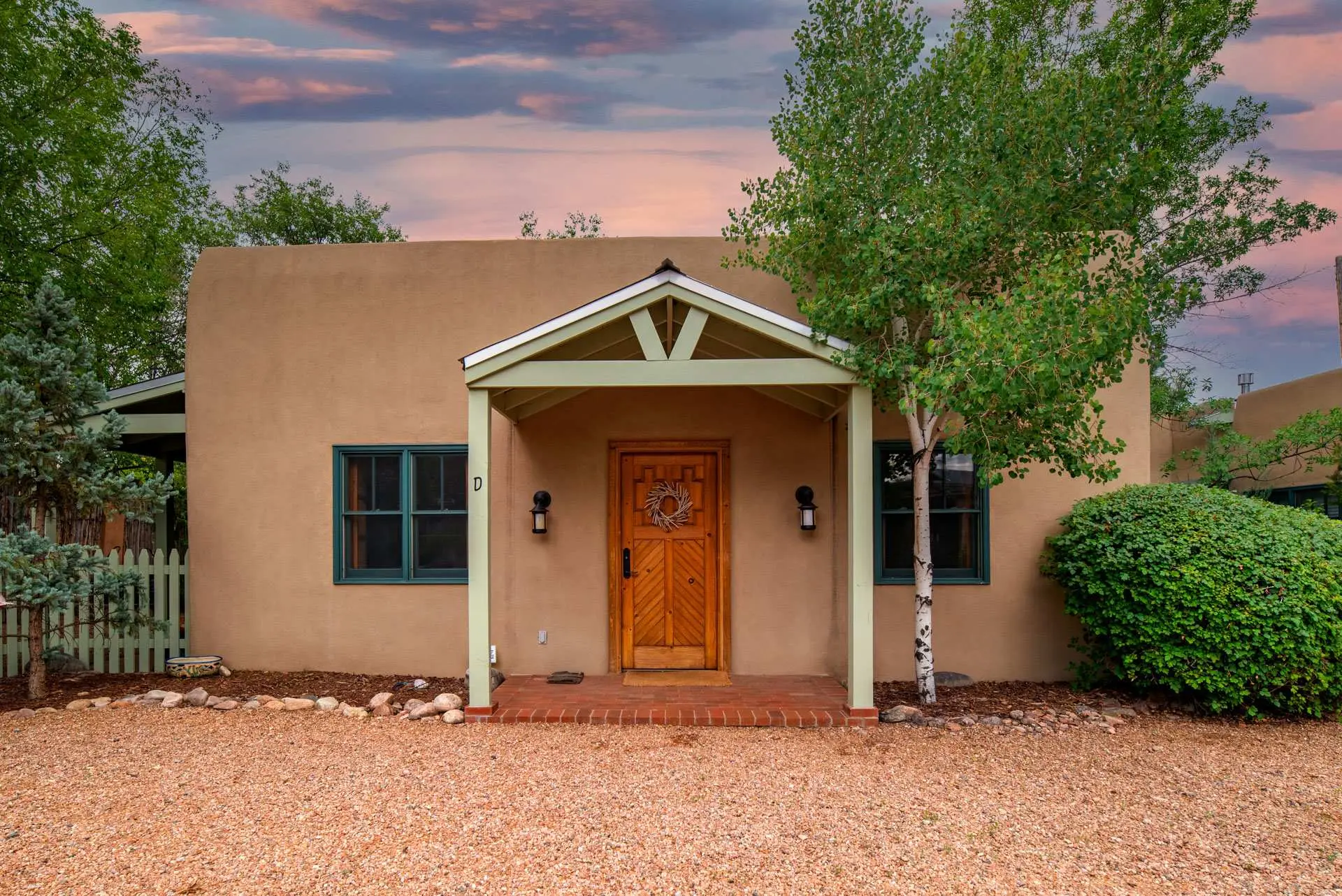 Front View of a Santa Fe Property