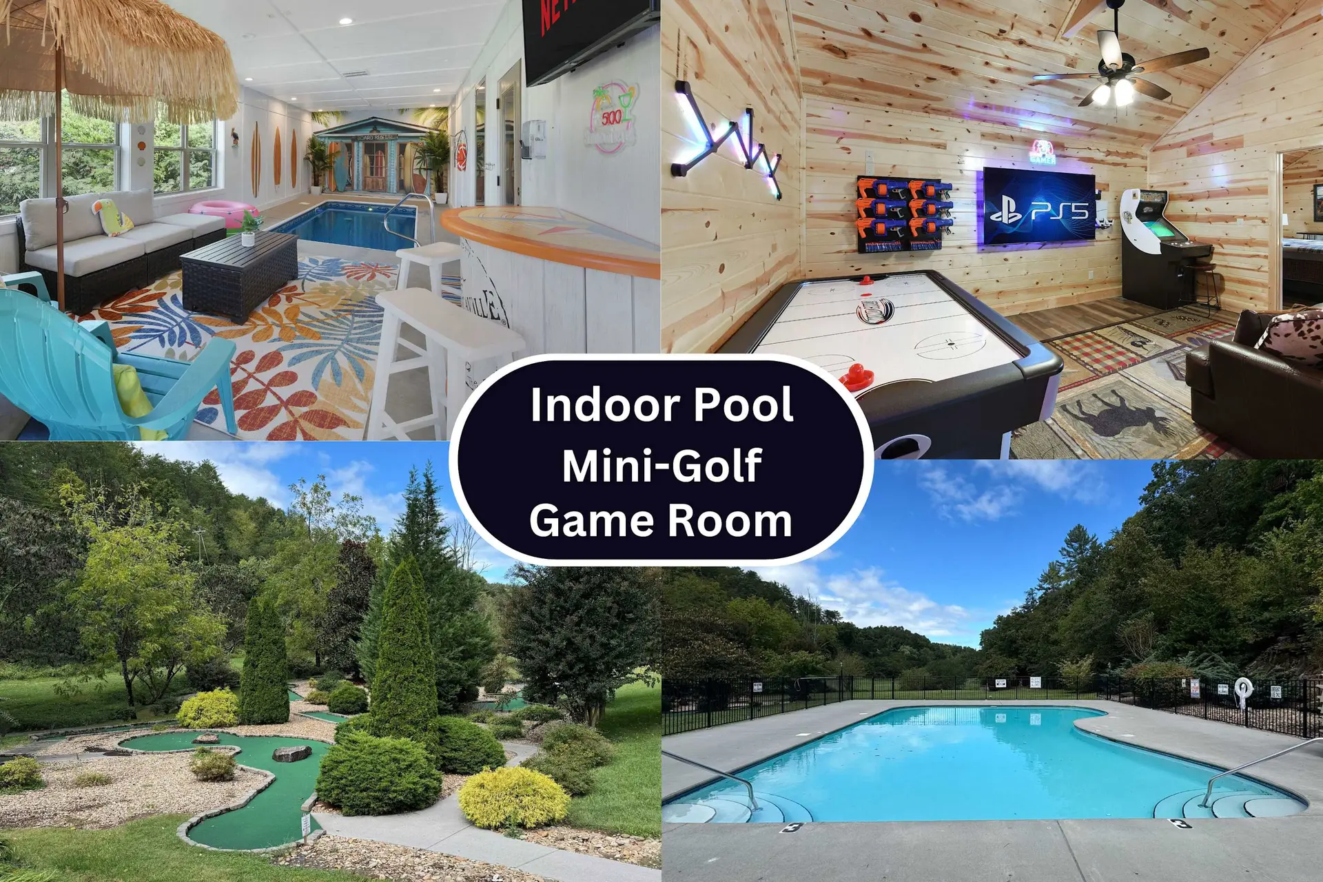 Indoor Pool - 5 Miles To Parkway - Mini Golf