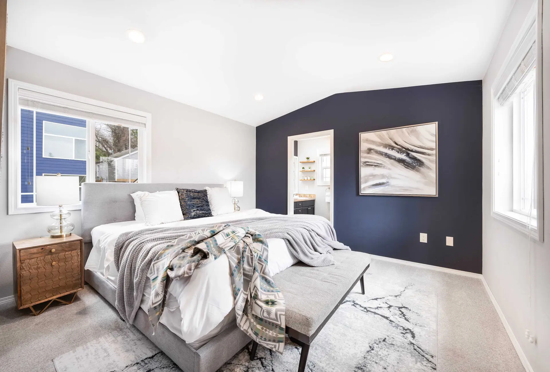Stylish 3BR/2.5BA Home |EV Outlet |Near Light Rail