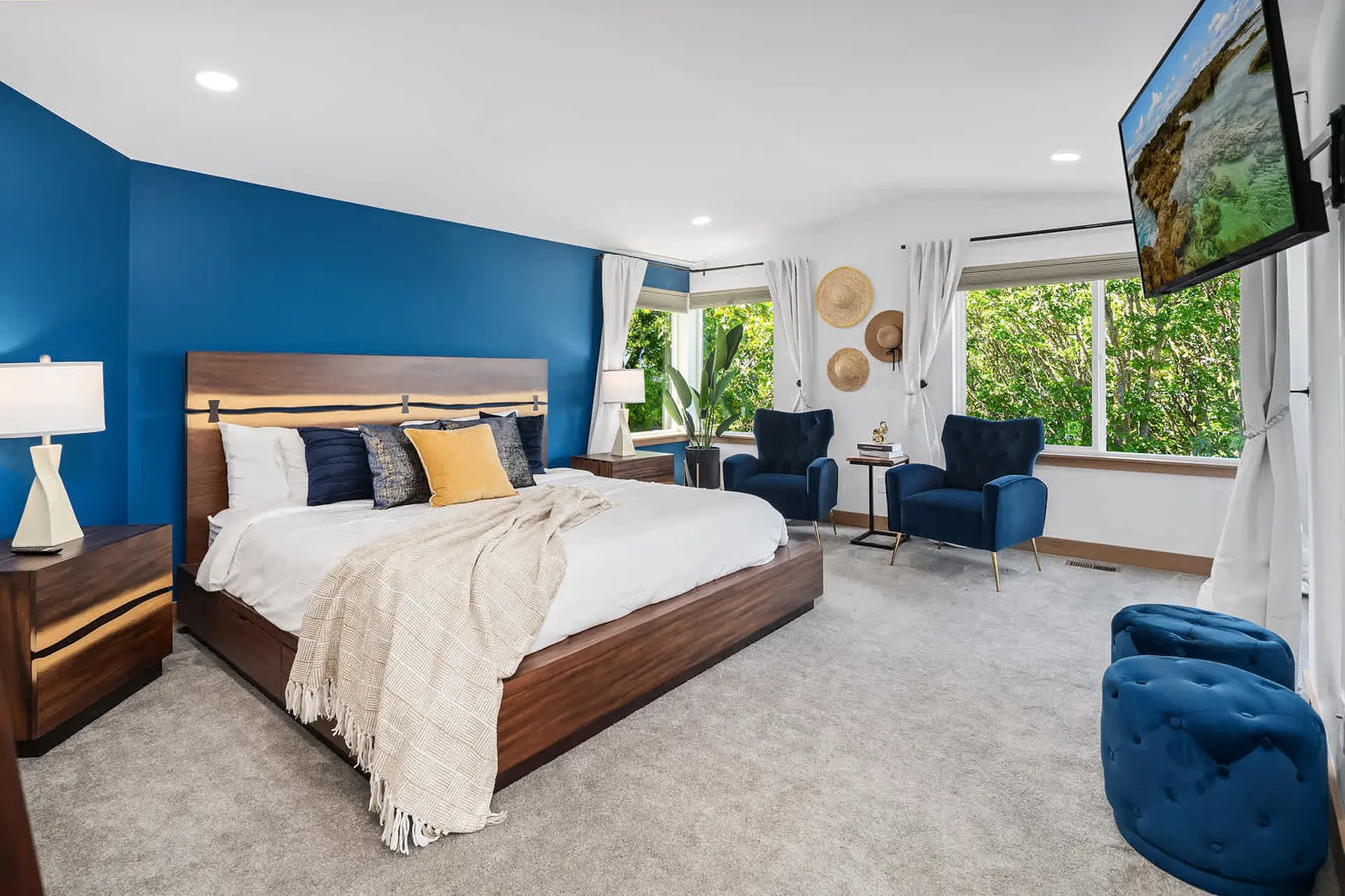 Luxury 6 BR Mansion w/ Water Views & Walk to Beach