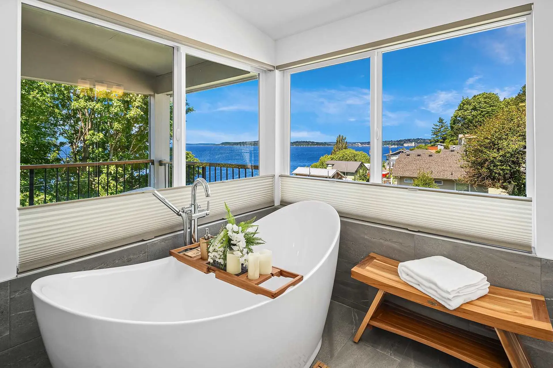 Luxury 6 BR Mansion w/ Water Views & Walk to Beach