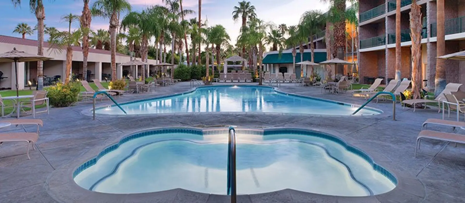 Family fun in Palm Springs in this resort 2BD condo with resort amenities including kids pool